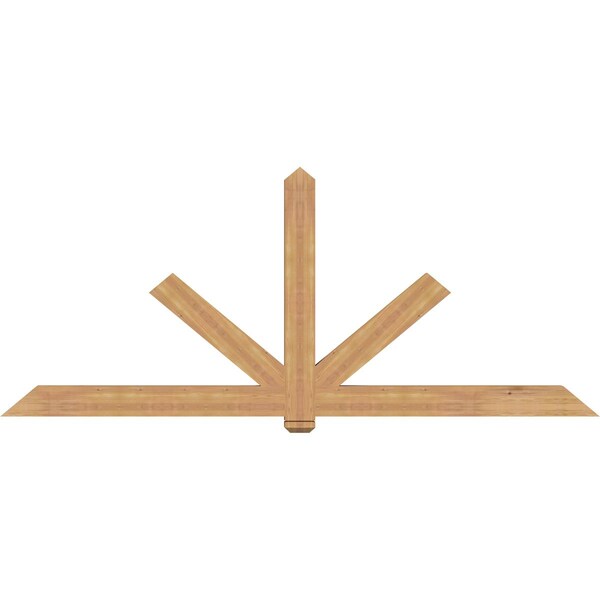 Ekena Millwork Kennewick Timber Gable Bracket, Western Red Cedar, 108"W x 45"H x 3 1/2"D x 5 1/2"F, 10/12 Pitch GBW108X45X0406KEN00SWR - main